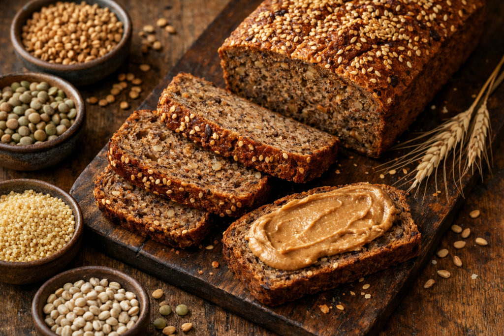 recipe for Ezekiel bread with sprouted grains