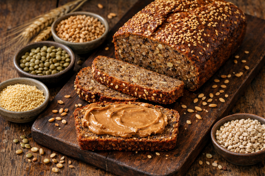 recipe for Ezekiel bread with sprouted grains